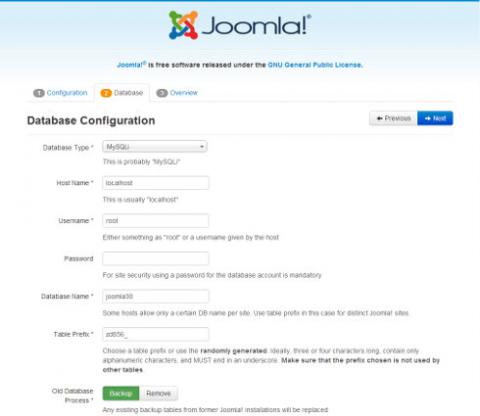 Joomla 3 installation 02