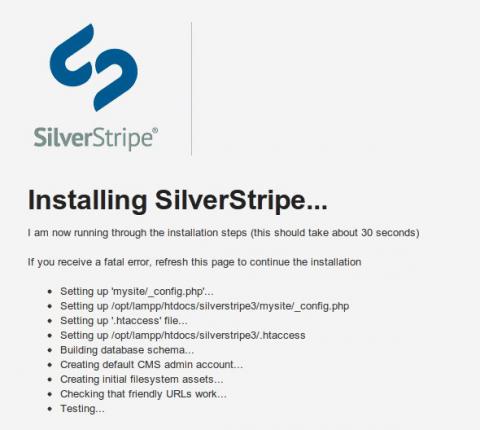SilverStripe installation 03